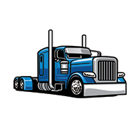 Illustration of Semi Truck