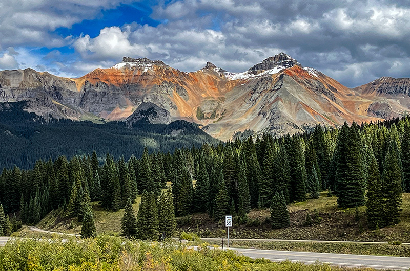 View from Lizard Head Pass Rest Area