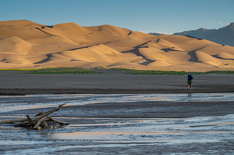 Sand Dunes right after Sunrise