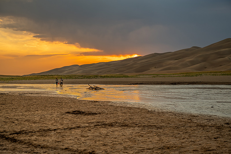 Medano Creek at Sunset