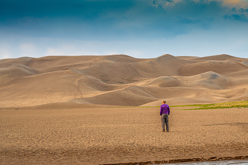 Contemplating the Sand Dunes