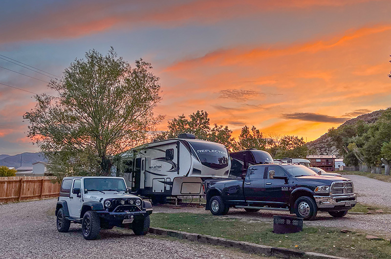 Photo of site at Flaming Gorge / Manila KOA Journey