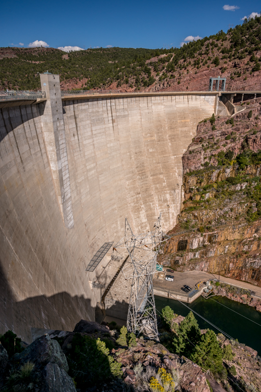 Photo of Flaming Gorge Dam, from the South